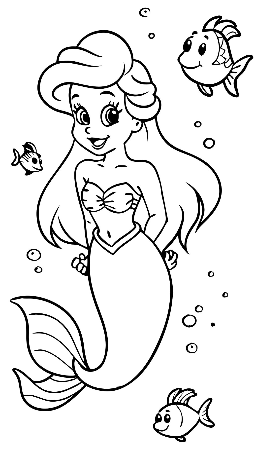 coloriages de princesse ariel